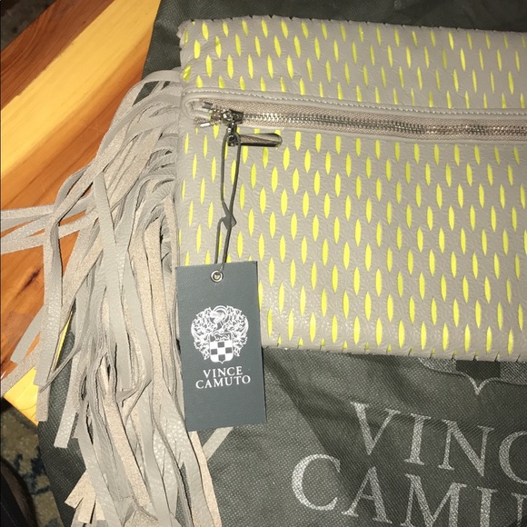 NWT Vince Camuto Large Malik Foldover Clutch - Picture 3 of 8